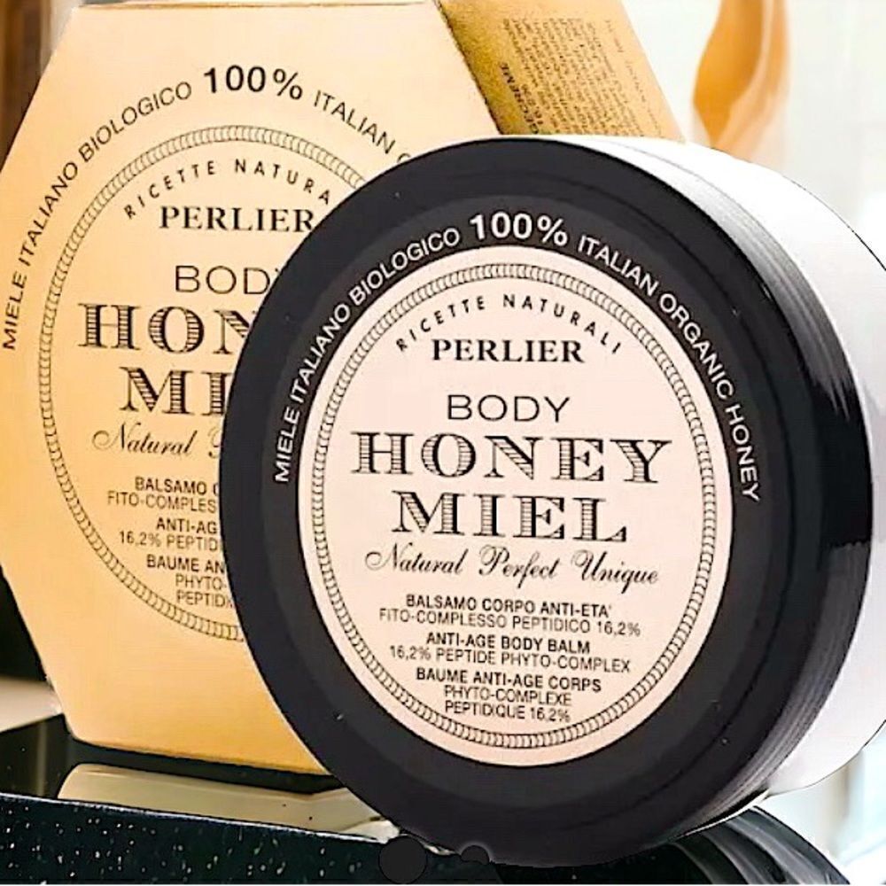 Perlier Body Honey Miel Anti-Age Body Balm  6.7 oz 100% Organic Sealed, No box